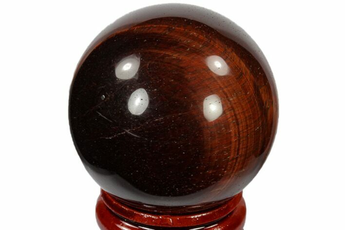 Polished Red Tiger's Eye Sphere - South Africa #116085
